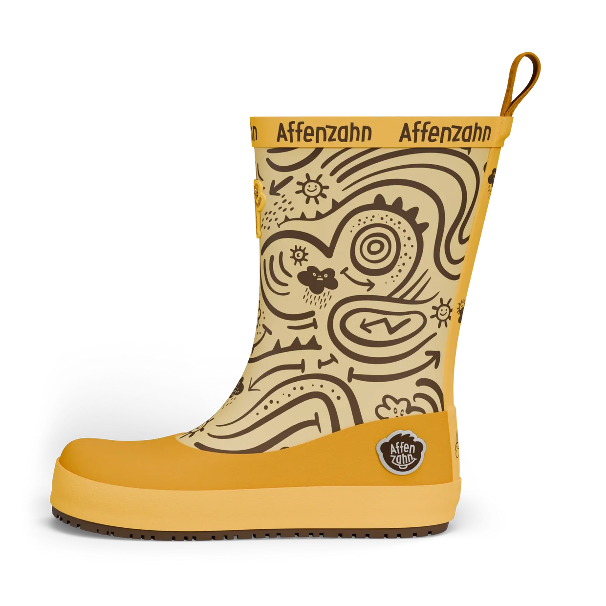 Affenzahn Vegan Plashy Tiger baskāju gumijas zābaki