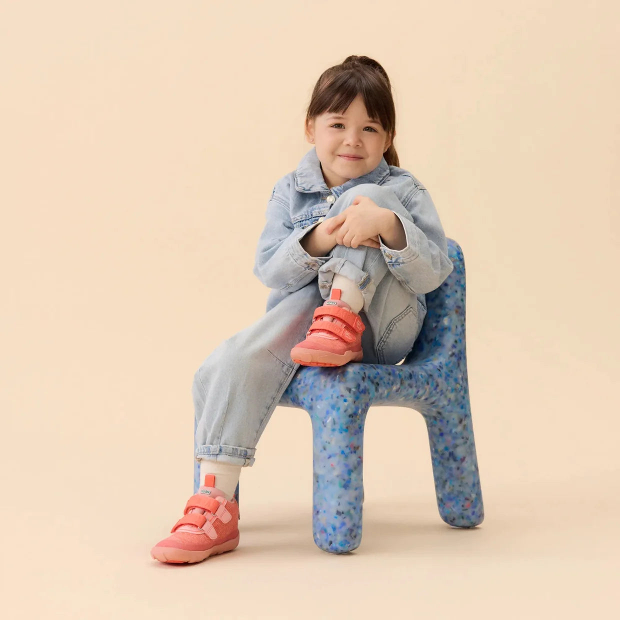 Affenzahn Low Boot Knit Happy Pony Coral ūdensizturīgi apavi
