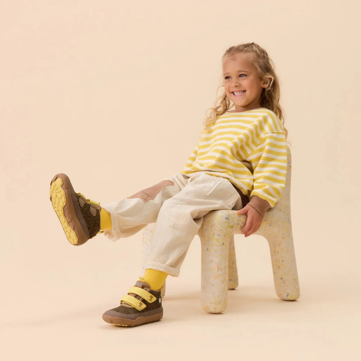 Affenzahn Low Boot Knit Happy Tiger Brown ūdensizturīgi apavi