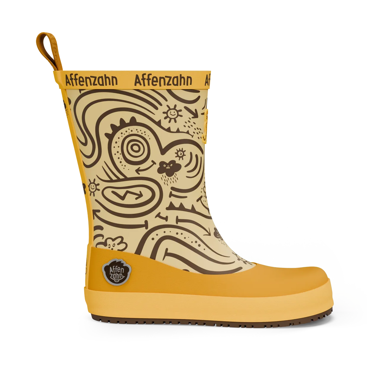 Affenzahn Vegan Plashy Tiger baskāju gumijas zābaki