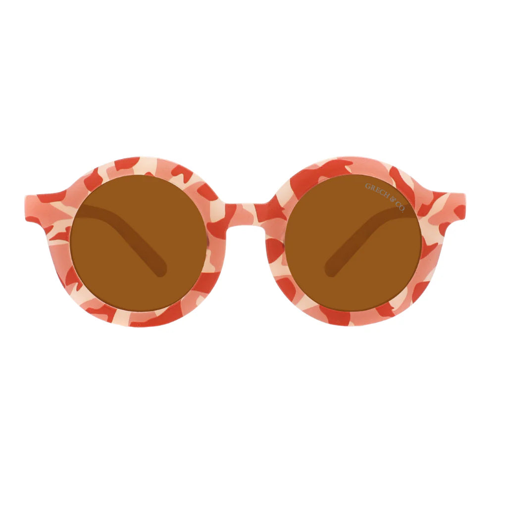 Grech & Co Original Round Bendable Polarized Sunset Tortoise saules brilles